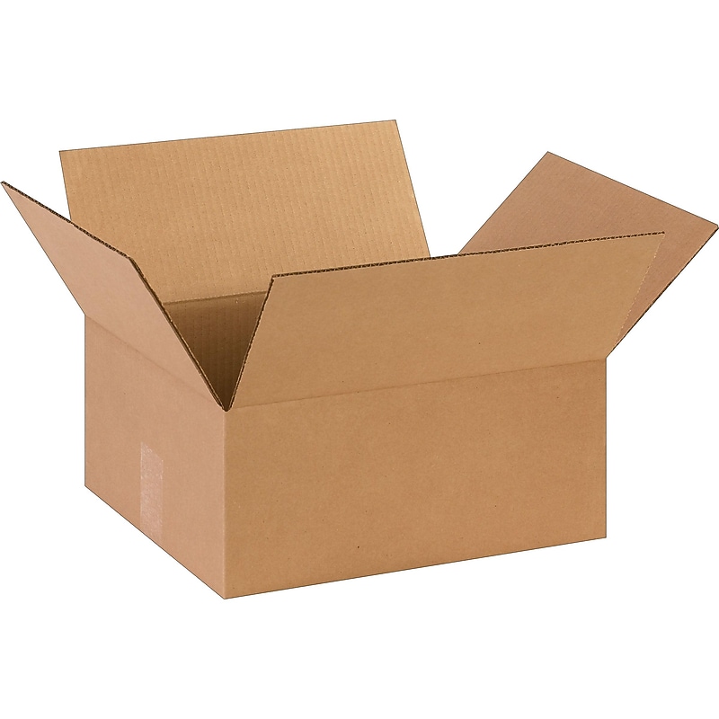 14" x 12" x 6" Shipping Boxes, ECT Rated Kraft, 25/Bundle (BS141206) image 1