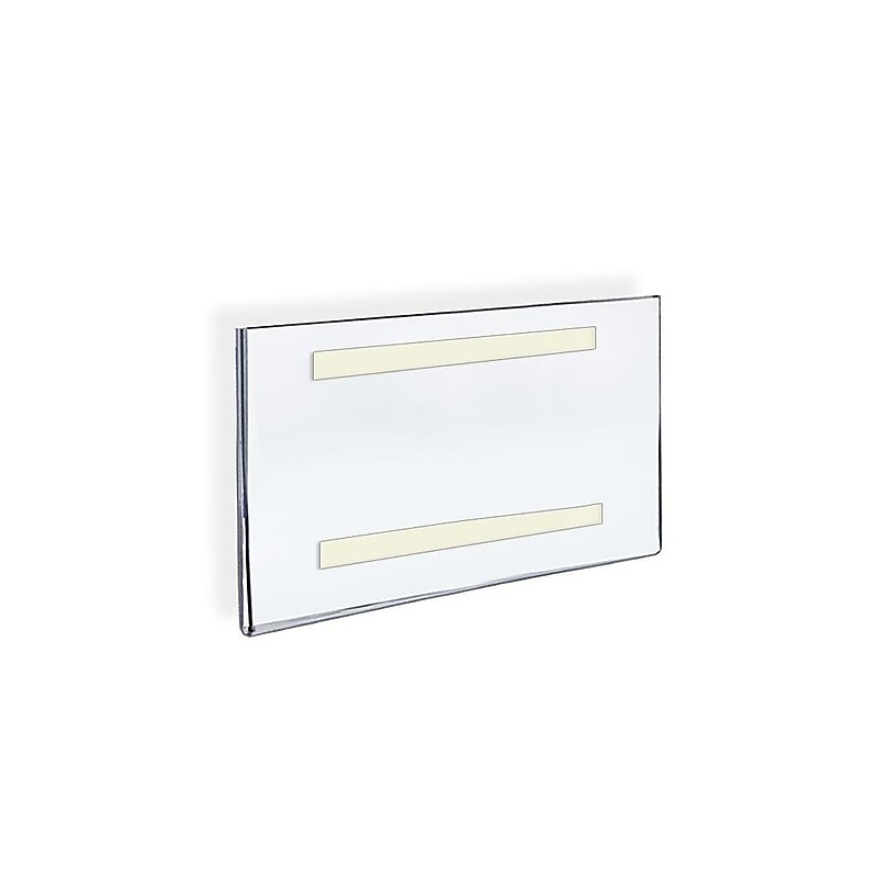 Azar Sign Holders, 8.5" x 11", Horizontal, Wall Mounted, Clear Acrylic, 10/Pack (122022) image 1