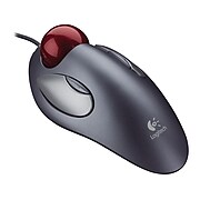 Logitech Trackman Marble 910-000806 Optical Mouse, Dark Silver