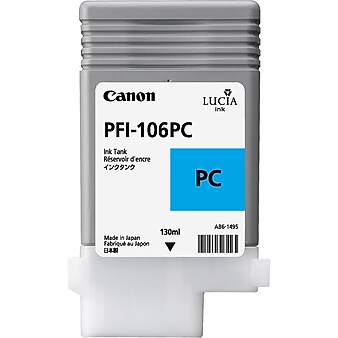 Canon PFI-106 Cyan Standard Yield Ink Tank Cartridge (6625B001AA)