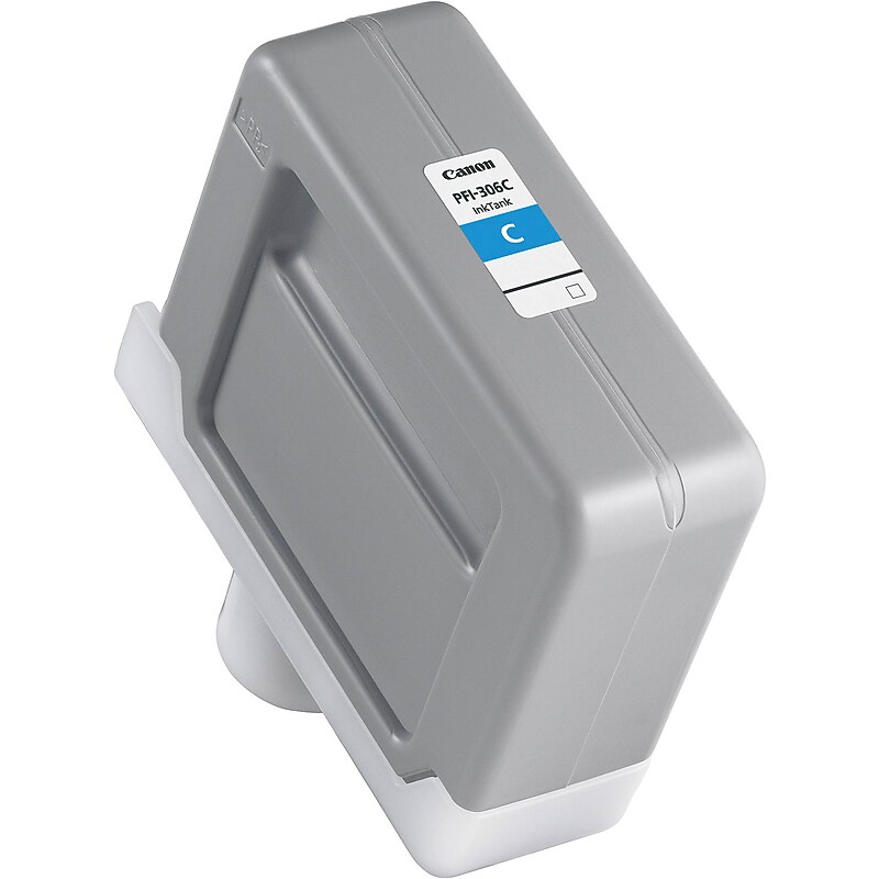 Canon PFI-306 Cyan Standard Yield Ink Tank Cartridge (6658B001AA) image 1