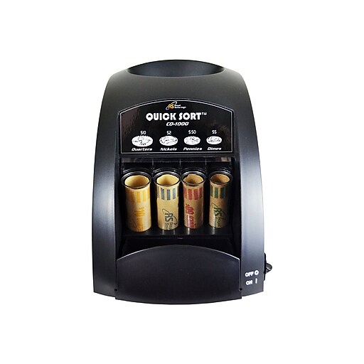 Royal Sovereign Fast Sort CO1000 OneRow Coin Sorter Staples