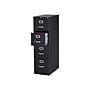 Staples Commercial 4-Drawer Vertical File Cabinet, Locking, Letter, Black, 25"D (25164D)~#|#~sp37920068_sc7