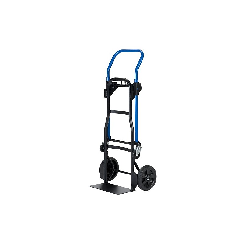 Harper Trucks 3-in-1 Quick Change Convertible Hand Truck, 400 lb. Capacity, Black/Blue (JDC2223) image 1
