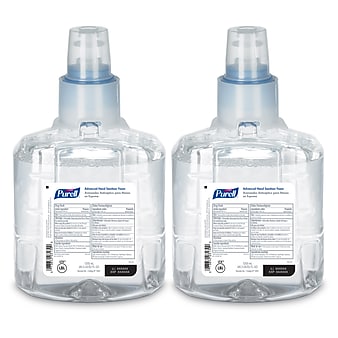 Purell Advanced Foaming Hand Sanitizer Refill for LTX-12 Touch-Free Dispenser, 1200 mL., 2/CT (1905-02)