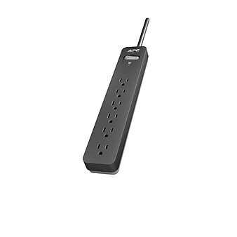 APC Essential Surgearrest 6 Outlet Electronic Surge, 10' Cord, 1080 Joules (PE610)