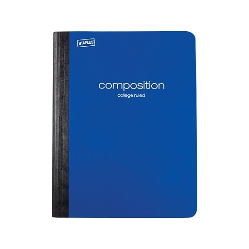 Shop Staples for Staples Poly Composition Notebook, Blue, 93/4" x 71/