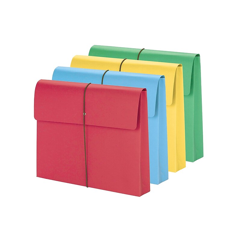 Smead Expanding Wallet, 2" Expansion, Letter Size, Assorted, 50/Box (77251) image 1