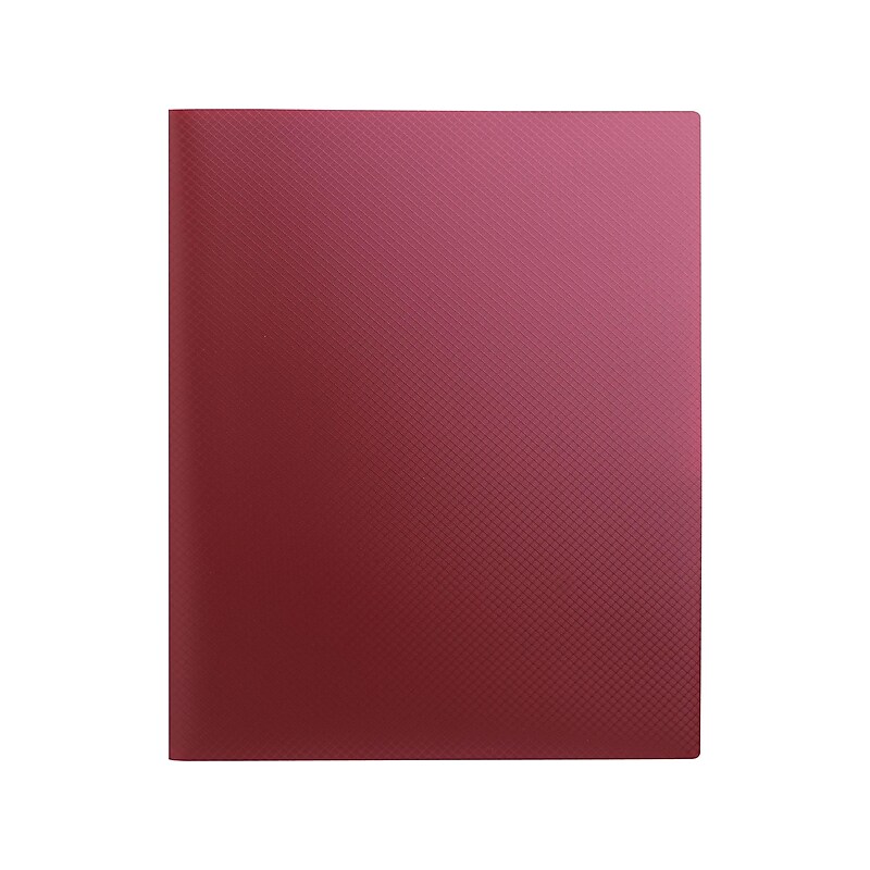 Staples 2-Pocket Presentation Folder, Burgundy (21623-CC/20645) image 1