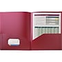 Staples 2-Pocket Presentation Folder, Burgundy (21623-CC/20645)~#|#~sp38165127_sc7