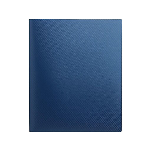 Staples Poly 2Pocket Presentation Folder, Blue (21624CC/20644) Staples