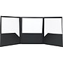 Staples Tri-Fold Folders, Black, 5/Pack (23306)~#|#~sp38165144_sc7