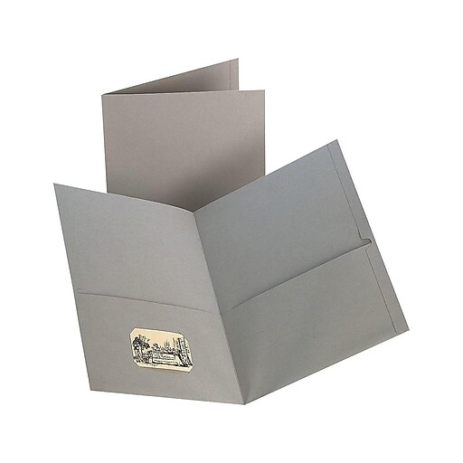 Staples® 2Pocket Folder, Gray at Staples