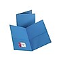 Staples 2-Pocket Paper Folder, Light Blue - Letter Size School & Office Folders, 10-Pack~#|#~sp38165152_sc7