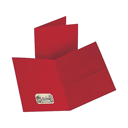 Staples 2Pocket Folder, Red, 10/PK (13382CC) at Staples