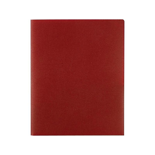 Staples 2Pocket Presentation Folder, Burgundy (21636CC/20634) at Staples