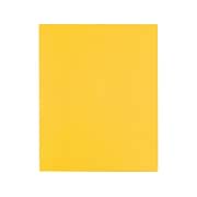 Staples 2-Pocket School Folders, Yellow, 25/Box (50761/27538-CC)