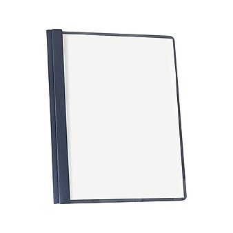 Oxford Embossed 3-Prongs Report Cover, Letter, Black, 25/Box (OXF 55806)