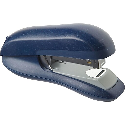 Staples Flat Stack Half Strip Stapler, 30Sheet Capacity, Blue (73086