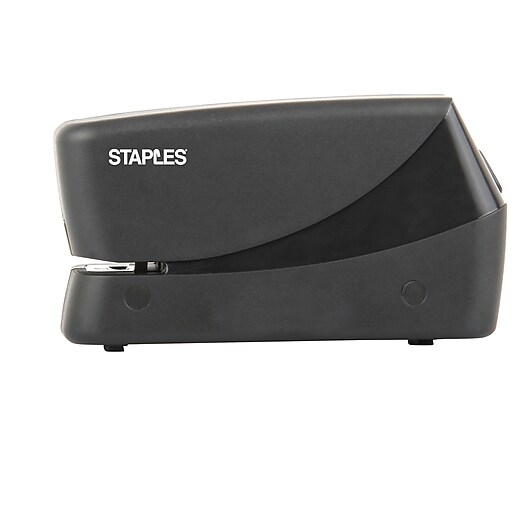 Staples® Electric Half Strip Stapler, 20 Sheet Capacity, Black at Staples