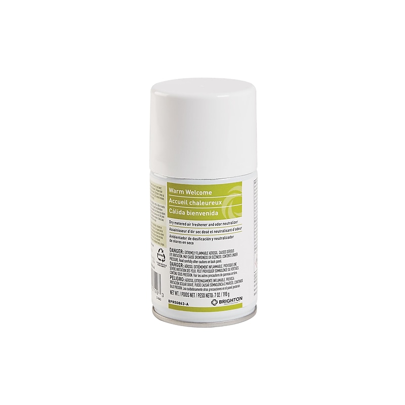 Brighton Professional™ Aerosol Refill Metered Air Freshener, Warm Welcome, 7 Oz., 4/Ct (BPR50863-A) image 1