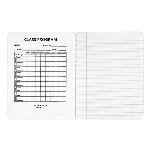 Staples® Pressboard Composition Book, College Ruled, 7" x 9" Staples