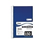 Mead Spiral 3-Subject Notebooks, 5.5" x 9.5", College Ruled, 150 Sheets, Assorted Colors (06900)~#|#~sp38165416_sc7