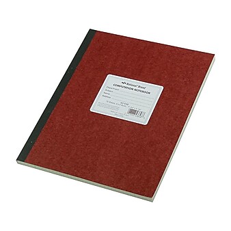 National Brand Computation Notebook, 9-1/4" x 11-3/4", Quad Ruled, 75 Sheets, Brown (43648)
