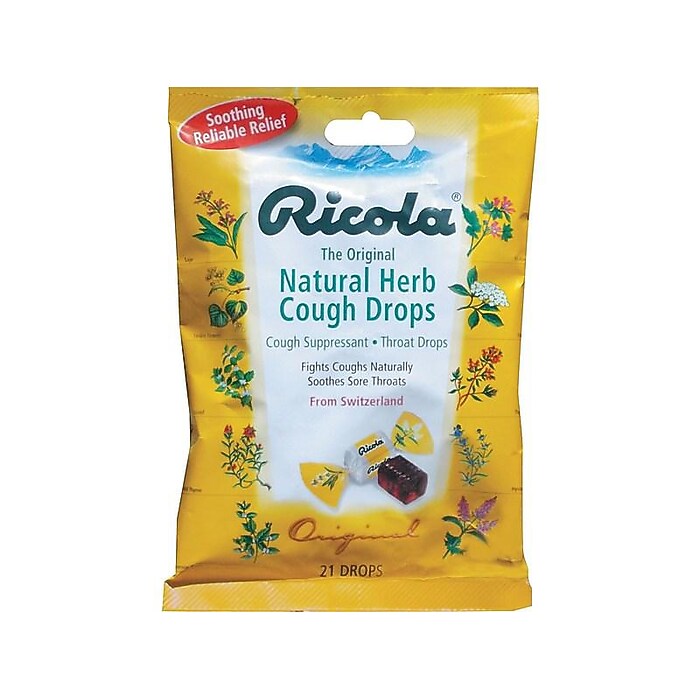 Ricola Cough & Sore Throat Lozenges, 21/Pack (5302-OWN-SBA) | Staples