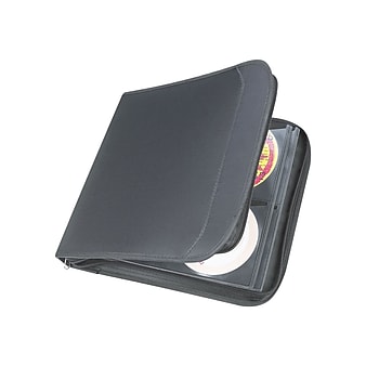 Staples Wallet for CD/DVD, Black Nylon (33311)