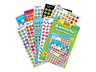 Trend Superspots & Supershapes Aufkleber-Variety Pack – Bunt, Motivierend, Voller Spaß