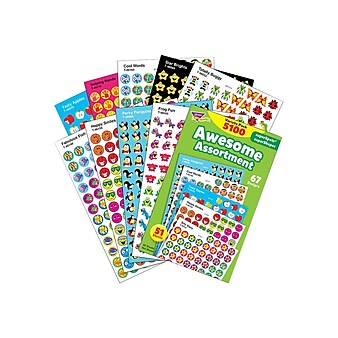 Trend superSpots & superShapes Awesome Assortment Stickers, Assorted, 5100/Pack (T-46826)