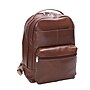 Mcklein Leather Dual Compartment Laptop Backpack, Parker, Pebble Grain Calfskin Leather, Brown (88554)~#|#~sp38459669_sc7