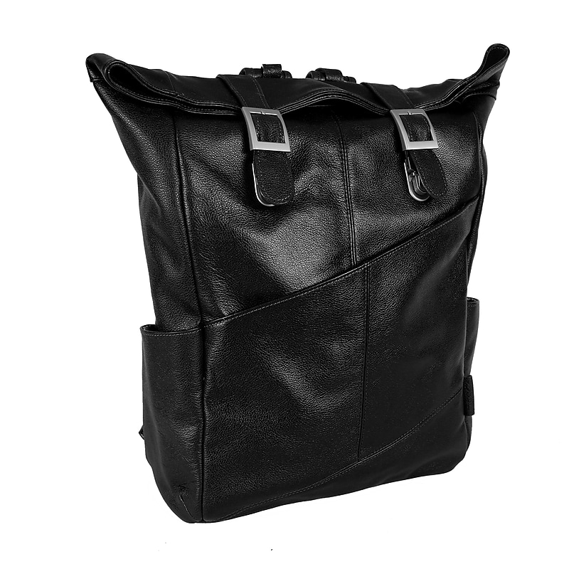 McKlein S Series Leather Laptop Backpack, Medium, Black (88735) image 1