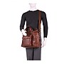 Mcklein Leather Roll Top Duffel Bag, Brown (88754)~#|#~sp38459711_sc7