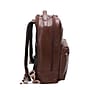 Mcklein Leather Dual Compartment Laptop Backpack, Parker, Pebble Grain Calfskin Leather, Brown (88554)~#|#~sp38459775_sc7