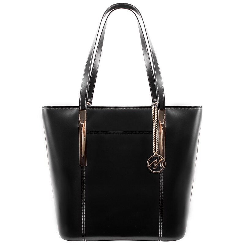 McKlein Deva Genuine Leather Tote Bag, Black (97735) image 1