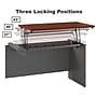 Bush Business Furniture Westfield 60"W Left Hand 3 Position Sit to Stand L Desk w/ File Cabinet, Hansen Cherry (SRC127HCSU)~#|#~sp38461964_sc7