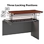 Bush Business Furniture Westfield 72"W 3 Position Bow Front Sit to Stand L Desk w/ File Cabinet, Hansen Cherry (SRC126HCSU)~#|#~sp38463617_sc7