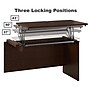 Bush Business Furniture Westfield 60"W Left Hand 3 Position Sit to Stand L Desk w/ File Cabinet, Mocha Cherry (SRC127MRSU)~#|#~sp38463757_sc7