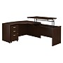 Bush Business Furniture Westfield 60"W Right Hand 3 Position Sit to Stand L Desk w/ File Cabinet, Mocha Cherry (SRC128MRSU)~#|#~sp38463764_sc7