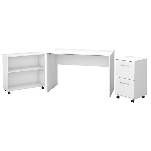 Shop Staples for Bush Furniture Office Complete Small Desk with Mobile
