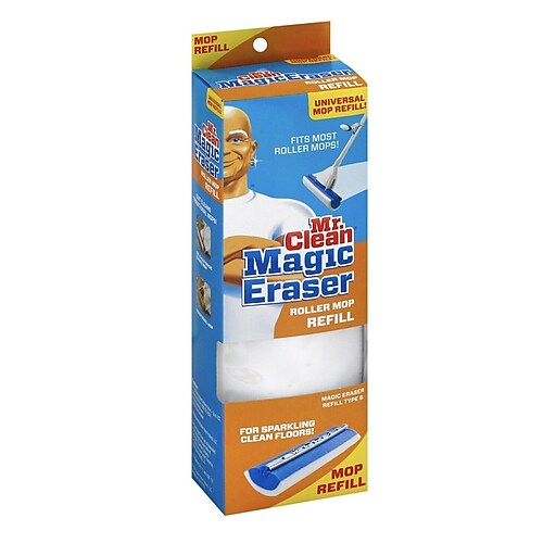 Mr. Clean Magic Eraser Roller Mop Refill, Foam, 11 1/2 X 3 13/20" X 2 1