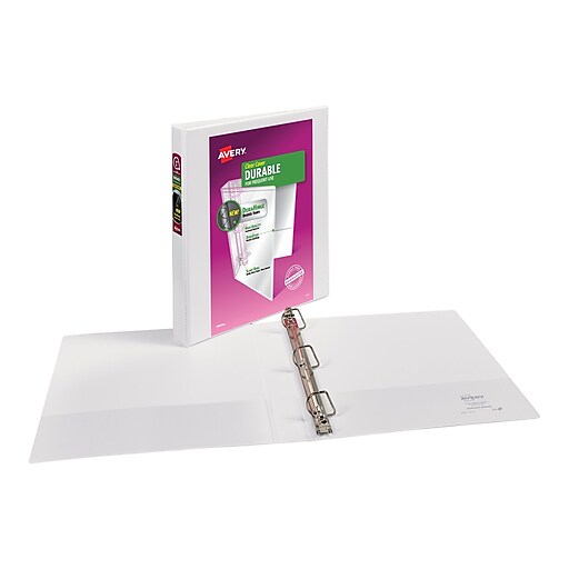 Shop Staples for Avery Durable 1Inch D 3Ring View Binder, White