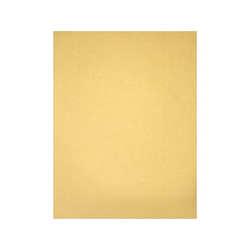 LUX 30% Recycled Colored Paper, 43 lbs., 8.5 x 11, Gold Metallic, 50  Sheets/Pack (81211-P-40-50)