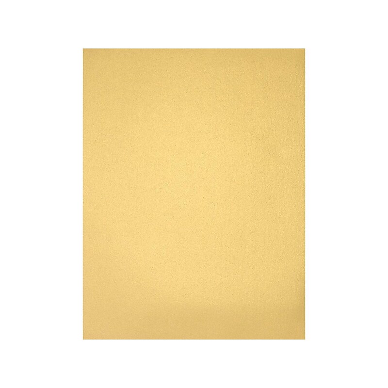 LUX 30% Recycled Colored Paper, 43 lbs., 8.5" x 11", Gold Metallic, 50 Sheets/Pack (81211-P-40-50) image 1