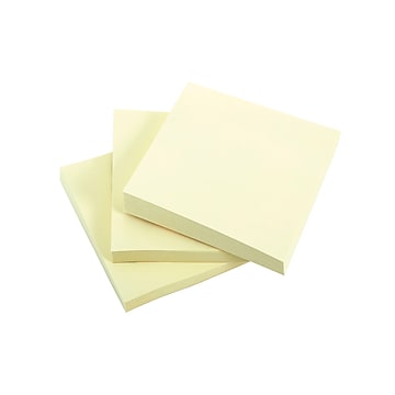 Staples Sticky Notes, 3" x 3", 100 Sheets/Pad, 18 Pads/Pack (S-33YR18/52569)