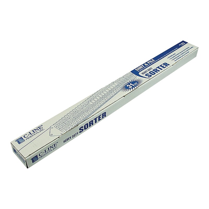 C-Line Pressboard General File Sorter, Blue (CLI30540) image 1