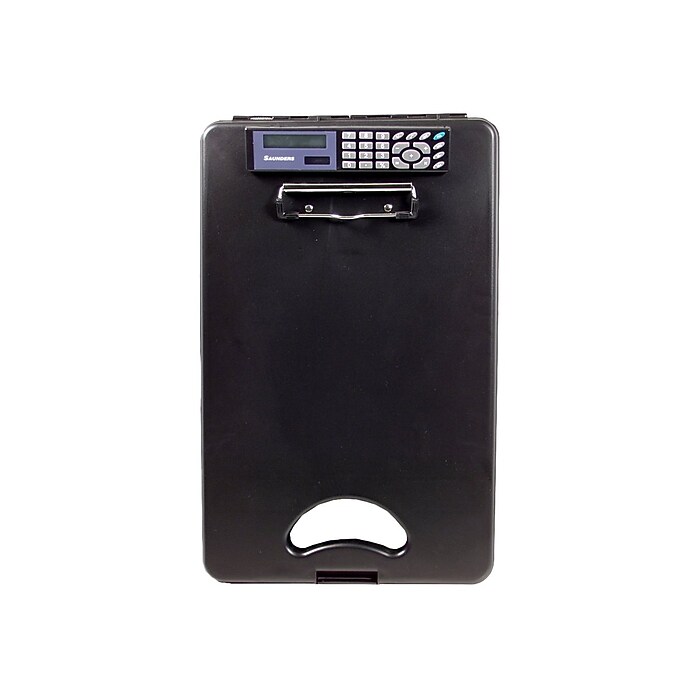 Saunders DeskMate II Plastic Storage Clipboard, Black (00534