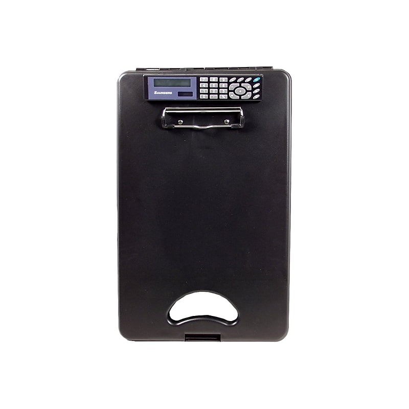 Saunders DeskMate II Plastic Storage Clipboard, Black (00534) image 1